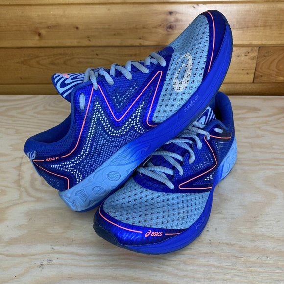 Asics Noosa FF Womens Running Walking Shoes Blue Gray Athletics Sneakers Size 9 - Picture 2 of 9